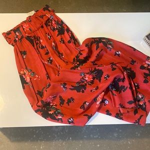 Floral flowy pants